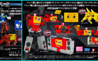 Takara Tomy Transformers MPG-24 Eject & Ramhorn And MPG-25 Broadcast (Blaster) & Steeljaw New Promotional Images