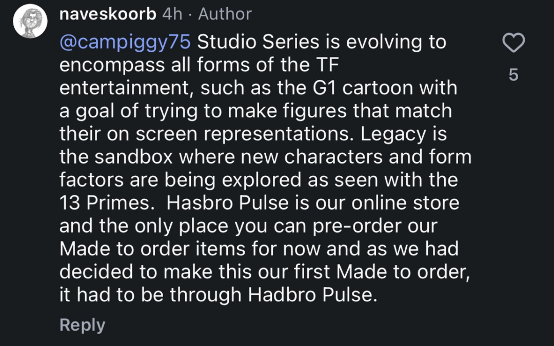 Hasbro Toyline Updates: Studio Series Evolving To Include All TF Entertainment, Mainline To Be A Sandbox