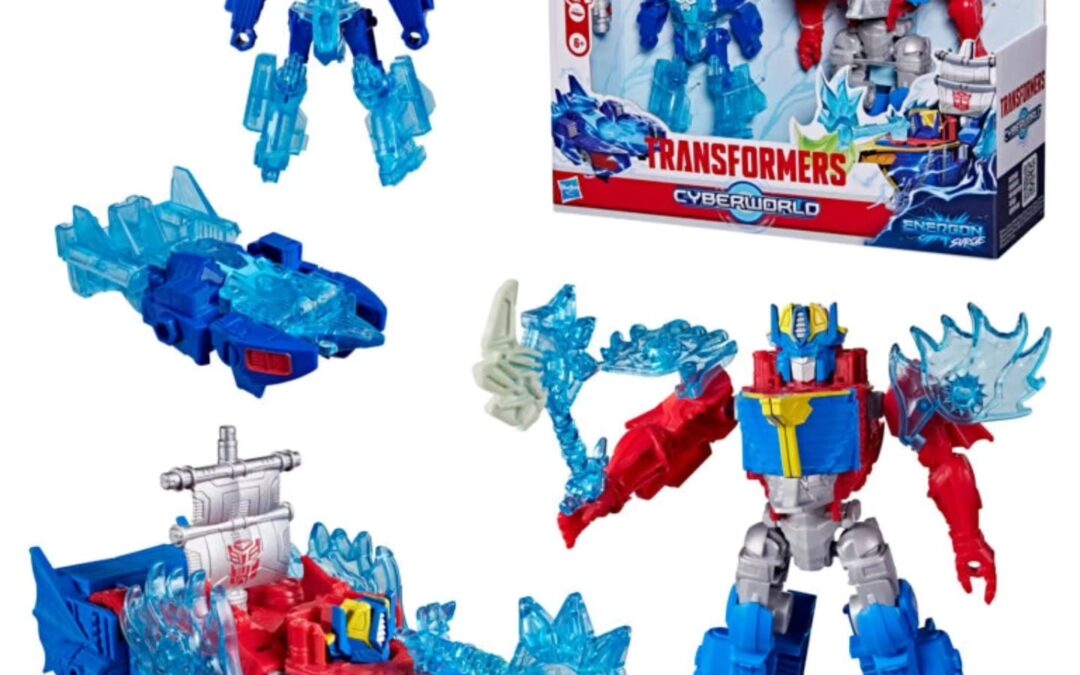 Transformers Cyberworld “Energon Surge” The High Seas Heroes Optimus & Mirage Stock Images