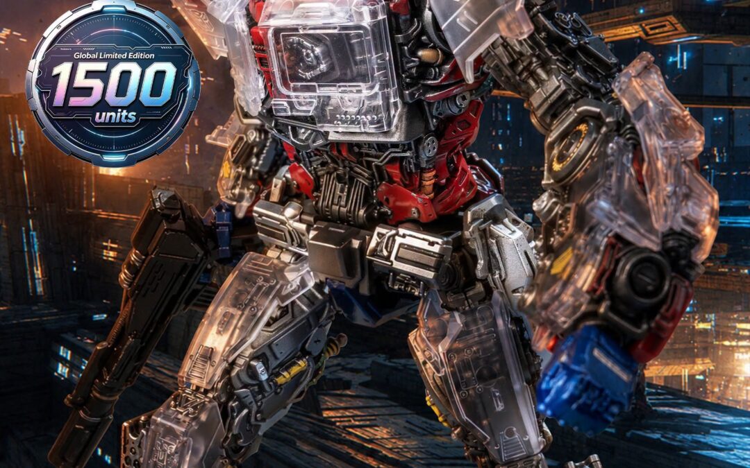 Yolopark AMK PRO Series Transformers Bumblebee Movie Optimus Prime Transparent Armor & Earth Globe Announcement