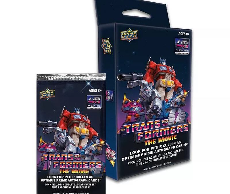 Upper Deck Transformers The Movie 40 Year Anniversary Special Edition Trading Cards Images & Information