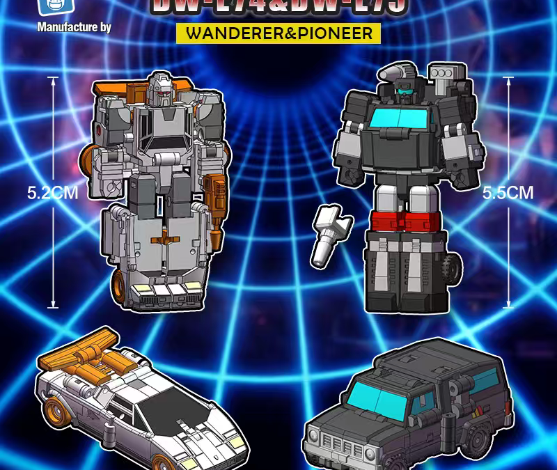 Dr Wu DW-E74 Wanderer & DW-E75 Pioneer (Micromaster Scale Runamuck & Trailbreaker) Color Renders