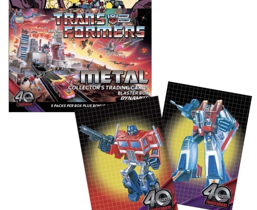 Dynamite Entertainment Transformers 40th Anniversary Metal Trading Cards