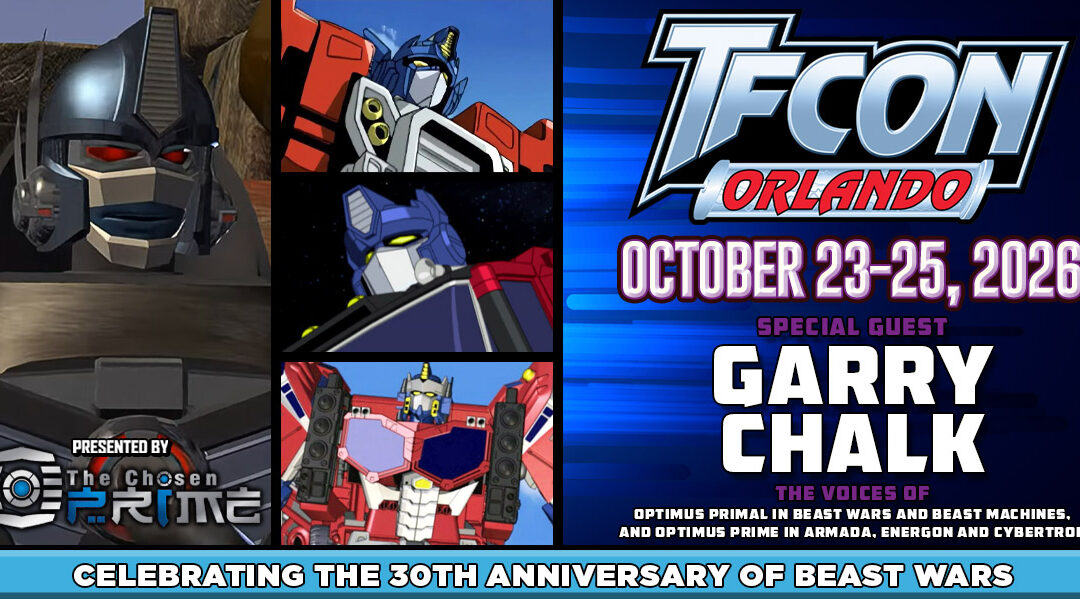 Transformers voice actor Garry Chalk to attend TFcon Orlando 2026