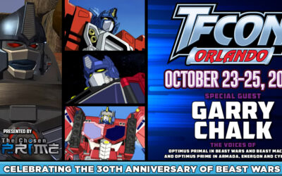 Transformers voice actor Garry Chalk to attend TFcon Orlando 2026
