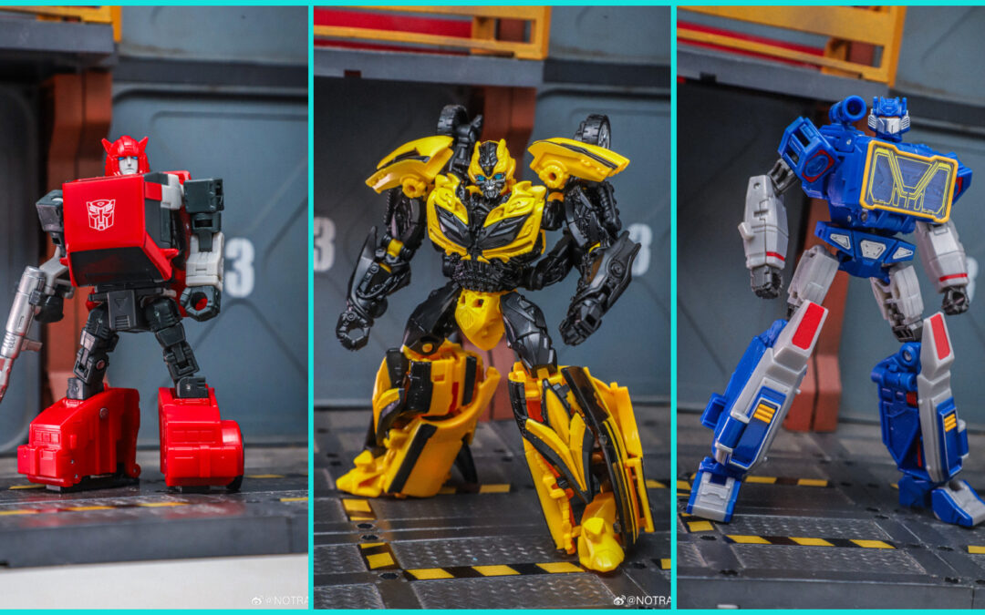 Transformers Studio Series AOE Bumblebee, G1 Cliffjumper & TFOne Soundwave