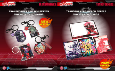 Yolopark IDW Transformers Metal Keychains, Transparent Acrylic Cards & Magnets