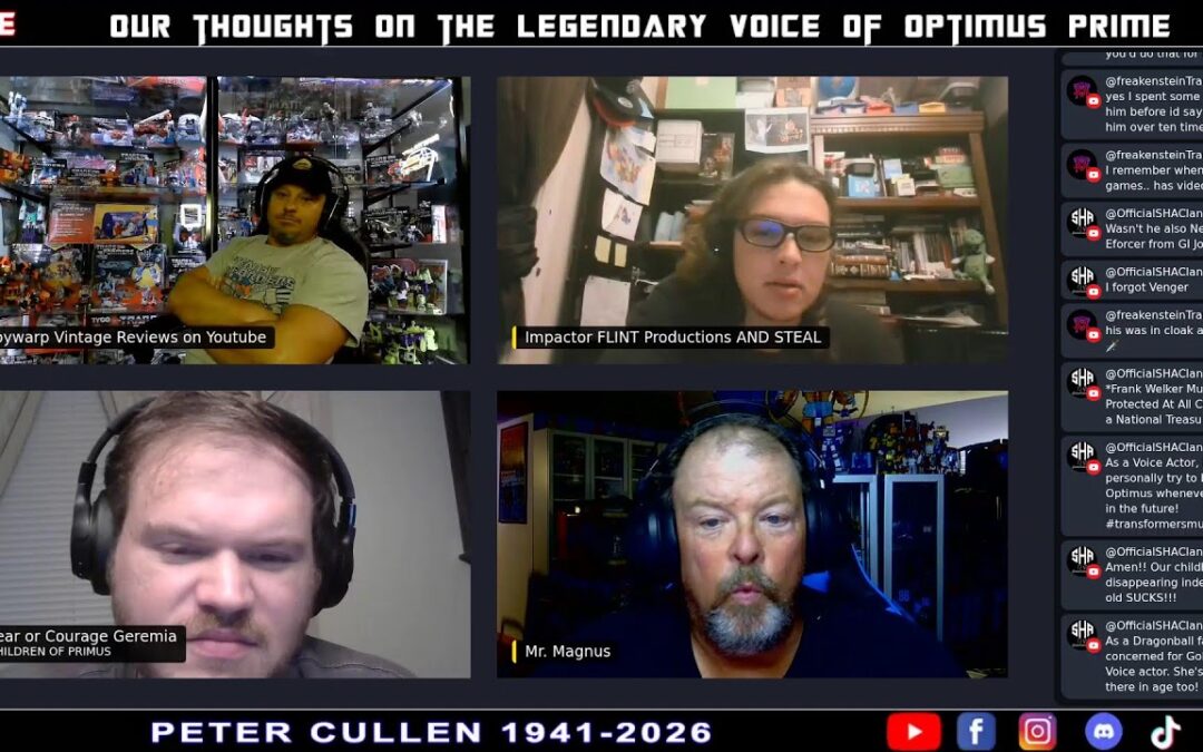 Our Dedication stream for PETER CULLEN, The Voice of Optimus Prime. 1941-2026 Part 1 #transformers