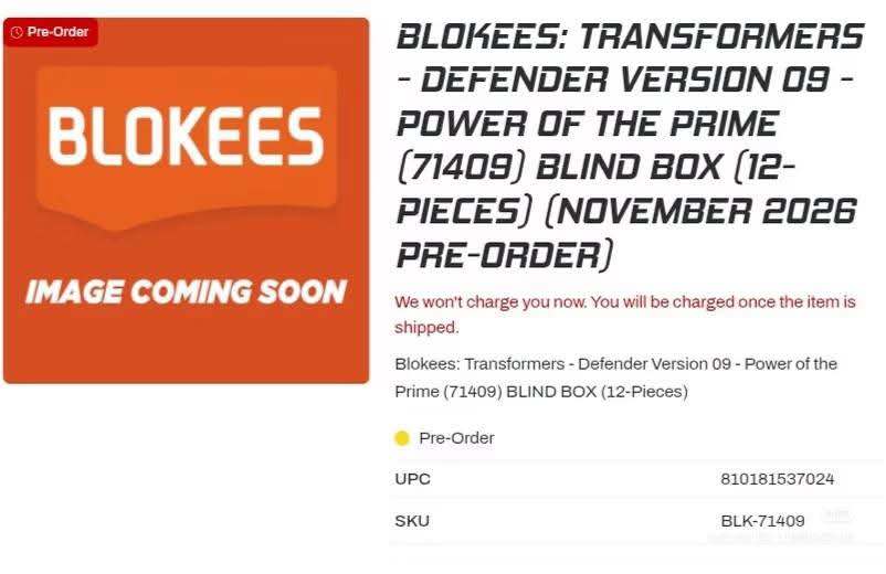 Blokees Transformers: Galaxy Version, Defender Version & Blokees Wheels Possible Upcoming Waves Names