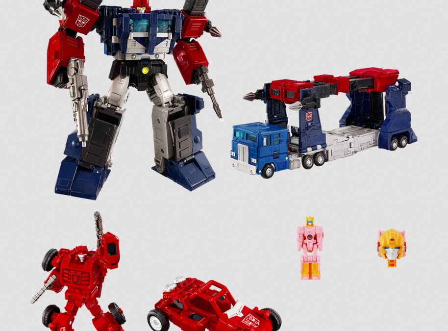 Takara New Legends Delta Magnus, Powerdrive & Arcee Set Stock Image