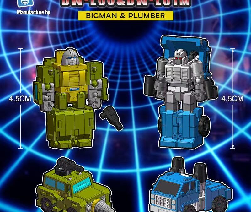 Dr Wu DW-E780 Bigman & DW-E81M Plumber (Micromaster Scale G1 Brawn & Shattered Glass Pipes) Color Renders