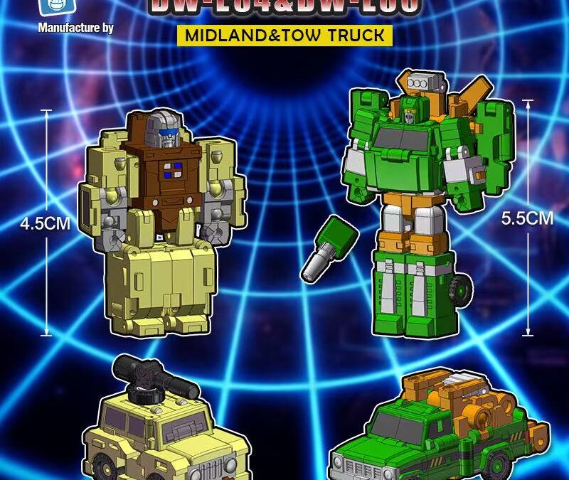 Dr Wu DW-E84 Midland & DW-E85 Tow Truck (Micromaster Scale Outback & Hoist) Color Renders
