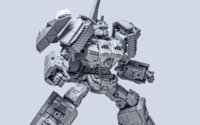 Mecha Invasion TE01B Fortress (G1 Brawl) Gray Prototype Images