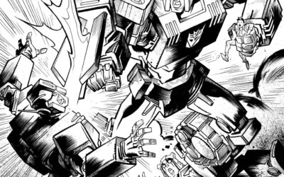 Skybound’s Transformers Issue #39, Howard Cover Art Process