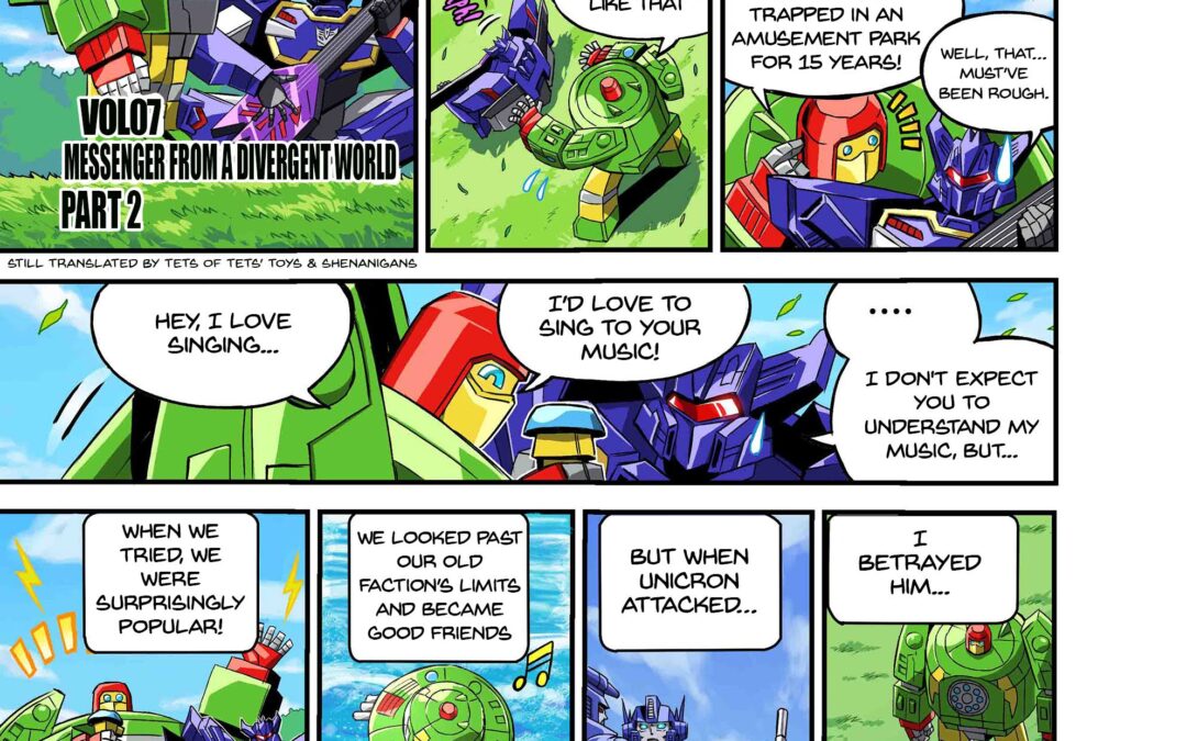Takara Tomy Transformers New Legends Earthspark Cosmos & Soundwave Web Manga Part 1 & 2 English Translation