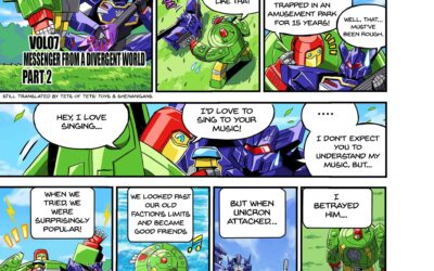 Takara Tomy Transformers New Legends Earthspark Cosmos & Soundwave Web Manga Part 1 & 2 English Translation