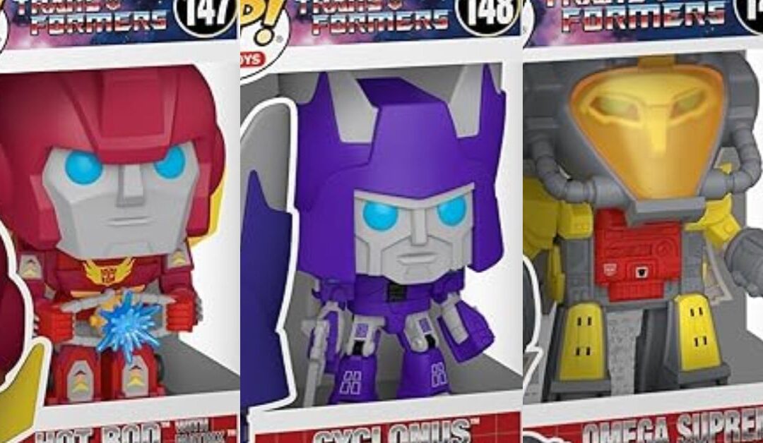 TFORMERS – PREORDER! Funko Pops Retro 149 Omega Supreme, 148 Cyclonus, 147 Hot Rod Now!