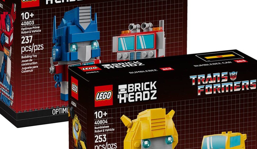 TFORMERS – LEGO BrickHeadz Transformers Optimus Prime 40803 & Bumblebee 40804 Sets Revealed!
