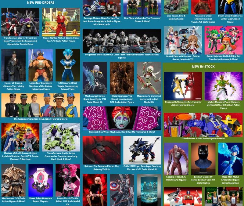 BBTS News- Street Fighter, Transformers, MOTU, Dragon Ball, Zoids, Dice Towers & more!