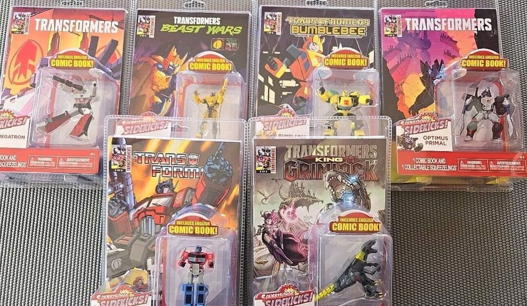 Squeezlings Sidekicks: Transformers With Comic Book Revealed – Optimus Prime, Megatron, Grimlock, More