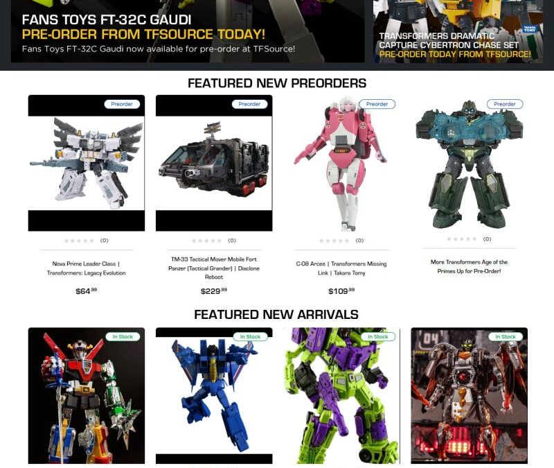 TFSource News – FT Gaudi, Legacy Evolution Nova Prime, Toynami Voltron, Missing Link and More!