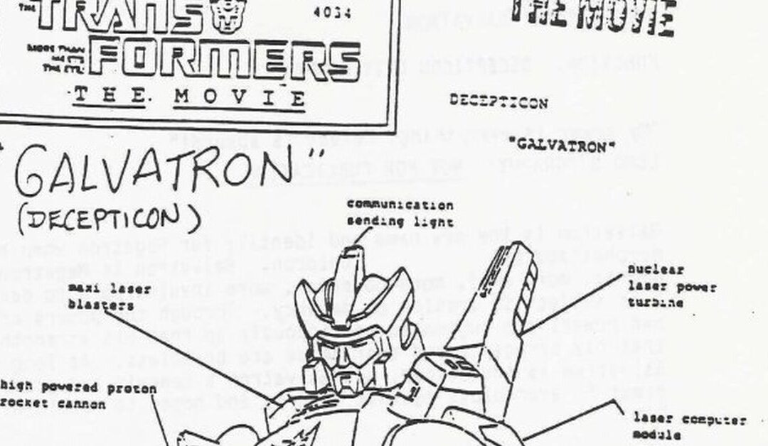 Paul Davids Original Transformers 1986 Character Binder Available Online