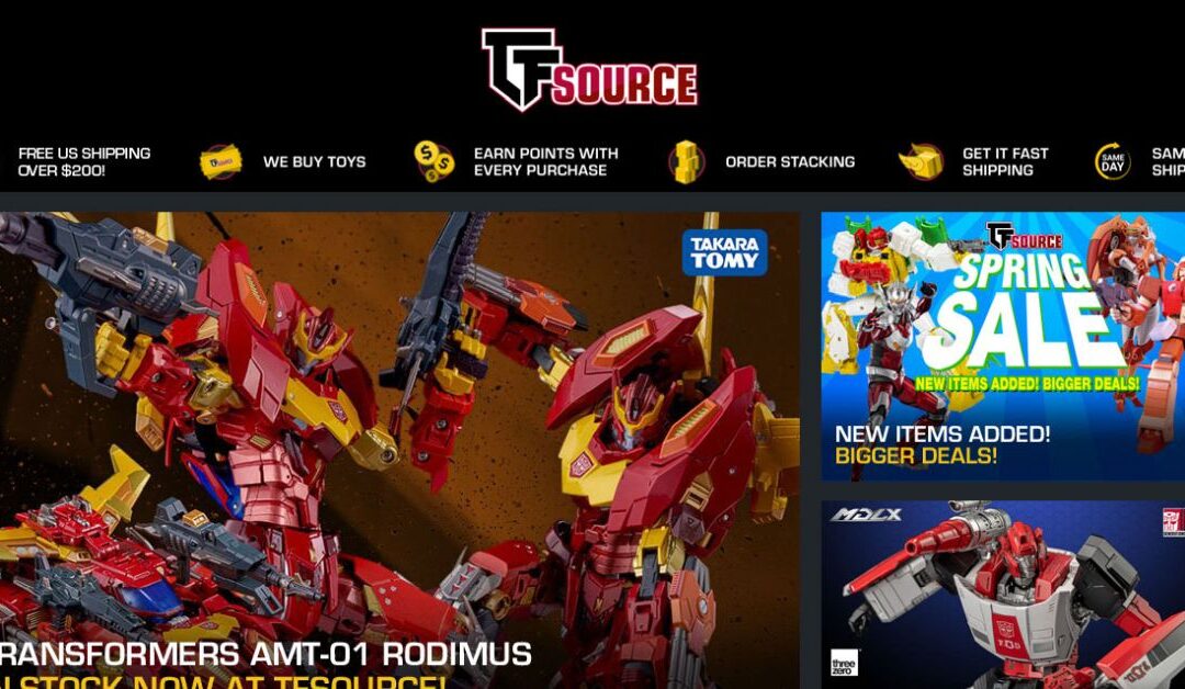 TFSource News – Spring Sale Continues! New Items Added! Bigger Deals!