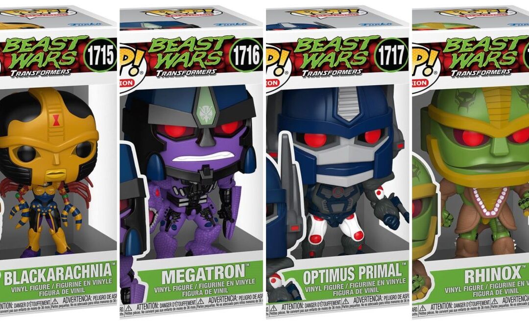 PREORDER! Transformers Beast Wars Funko Pops – Optimus Primal, Megatron, Blackarchnia, Rhinox