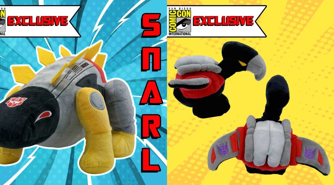 Snarl, Laserbeak Plush First-Looks at SDCC 2025 Transformers Exclusives from Symbiote Studios