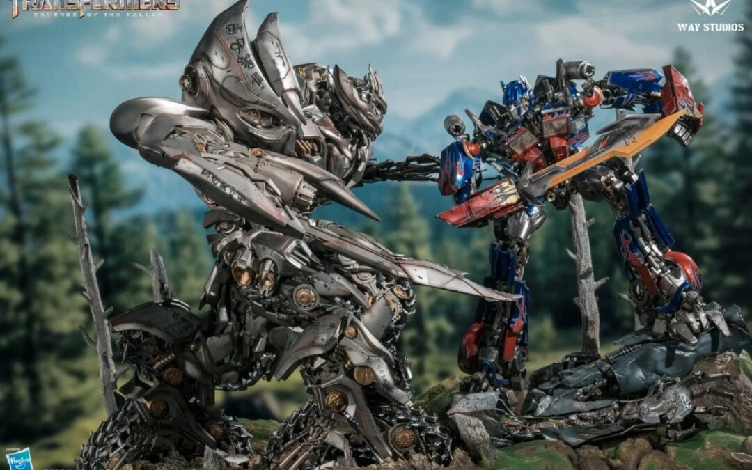 TFORMERS – Way Studios Revenge Of The Fallen Optimus Prime VS Megatron Limited Edition Statue