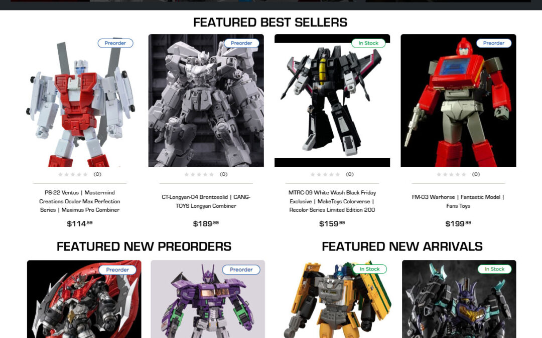 TFSource News – Black Friday Week Starts Now! Day 1 – Save up to 40% on Fans Toys and MakeToys figures!